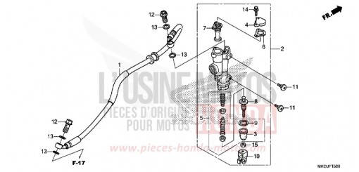 HAUPTBREMSZYLINDER, H. CRF450LL de 2020